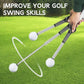 Retractable Golf Swing Training Aid - Golf Swing Trainer, Portable Grip Trainer for Indoor & Outdoor Practice, Improving Strength