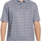 Men's Golf Polo Shirts Short Sleeve Striped Performance Moisture Wicking Dry Fit Golf Shirts for Men
