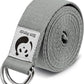 Slim Panda Yoga Strap for Stretching,Cotton Yoga Strap with Adjustable D-Ring Buckle,Non-Elastic Yoga Belt for Pilates,Gym Workouts,Physical Therapy,Improve Flexibility