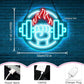 Gym Led Neon Sign- Gym Neon Light Dumbbell Sign for Home Gym Fitness Club Boy's Room Sports Room Decor Neon Light Fitness Club Neon Signs for Wall Art Birthday Gift 5V(13 * 11.81 Inch)