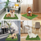 Dog Grass Pad with Tray: 3 Pack Grass Pee Pads for Dogs Potty for Puppy Training, Artificial Turf for Dogs with Collection Tray for Indoor /Outdoor /Patio /Balcony, 22"x18" Green