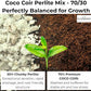 Coco Perlite - Coco Coir Perlite Mix - 70/30 Growing Media - Hydroponic, Indoor & Outdoor, Grow Bags & House Plants (15 quarts - 0.5 cu ft)