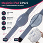 Magic Gel Ice Packs for Injuries Reusable - 2X Ice Pack for Back - Soft Compress for Hot or Cold Therapy - Lower Back Support - Soft Pad for Lower Lumbar, Sciatica, Tailbone