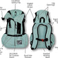 K9 Sport Sack Air 2 - Medium, Summer Mint - Ideal for Dogs with 17-19” Back Length - Durable, Breathable Backpack-Style Carrier - Perfect for Walks, Short Hikes & Public Transportation