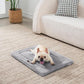 Made4Pets Dog Crate Pad Bed for Medium Dogs, Washable & Reversible, Anti-Slip Kennel Mat for Cozy Sleeping, Soft Fluffy Dog Bed for Indoor & Outdoor Use, 29"x21", Gray