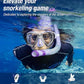 Aegend Dry Snorkel, Dive Mask Easy-Breath Free Diving Snorkel for Snorkeling Scuba Diving Freediving Swimming, with Top Dry Valve and Food-Grade Silicone Mouthpiece