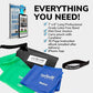 7Ft Long Resistance Bands for Stretching - Resistance Bands Set with Door Anchor - Exercise Bands Including Carry Pouch, E-Book & App - Latex-Free Workout Bands