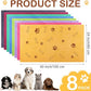 Chumia 8 Pcs Dog Towels for Drying Dogs Cats Pet Towels Bulk Puppy Microfiber Quick Drying Paw Bath Bathing Supplies Absorbent for Medium Pets(Colorful,40 x 24 Inch)
