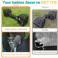 LUCKITTY Outdoor Rainbow Cat Enclosures Playground,Outside House for Indoor Cats Include Portable Tent, 2 Way with 2 Cube Tunnel, for Kitty and Small Animals,Within Storage Bag