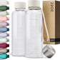 KIVY Slim Water Bottle 22oz [Lightweight & Shatterproof] - Small Drinking Waterbottle - Clear Water Bottle Without Straw for School, Sport & Travel - Transparent Bottle Dishwasher Safe, BPA Free