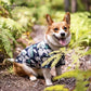 Parisian Pet Palm Leaves Dog Shirt - 100%Cotton Summer Clothes - Stylish Beach Outfit - Hook and Loop Closure - Machine Washable - XL3