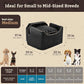 Snoozer Lookout I Dog Car Seat - Small Dog & Puppy Car Seat, Booster Bed for Small and Medium Size Pets up to 25 Lbs, Elevated, Washable - Medium