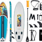 10’6’’ Portable Inflatable Stand Up Paddle Board (SUP) for Adults and Youth with Non-Slip Deck – Complete Accessories Kit, Perfect for Fishing, Yoga, Fitness & Family Fun