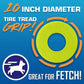 Nerf Dog Atomic Flyer Outdoor Dog Toy, 10 Inch Flying Disc Dog Fetch Toy, Rubber Dog Toy for Medium Dogs and Large Dogs, Green