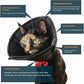 Cat Cone Collar - Soft Adjustable Cat Elizabethan Healing Collar – Lightweight Wound‑Protection Neck Cone for Licking/Biting Prevention, Fits Neck 6.5″–10.5″, Ideal Post‑Surgery & Injury Care