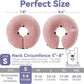 Soft Inflatable Dog Cone Collar for Small Medium Large Dogs - Neck Donut E Collar Alternative for Recovery After Surgery - Pink S