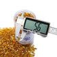 TWINKLING High Luster Fire Glass Gravel Stone Glitter,Broken Glass,Fire Gems Chips,Crushed Glass for Fire Pit Crafts Resin Art Aquarium Garden Decoration,3-6mm,1-Pound Jar (Light Amber)