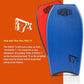 Morey Mach 7X 41.5-42.5" Bodyboard - Choose Size and Color (Blue/Red, 41.5")