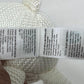 100% Organic Cotton Baby Stuffed Animals White Teddy Bear for Newborn 6.5"