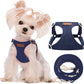 Puppytie No Pull xs Dog Harness with Multifunction Dog Leash,Soft Adjustable No Choke Escape Proof Pet Harness Vest,Navy,XS