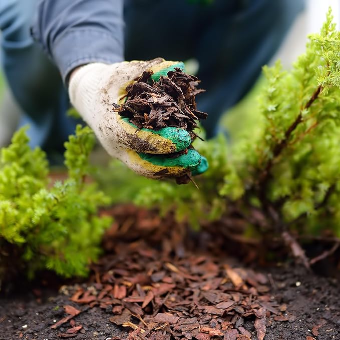 Premium Brown Wood Mulch for Landscaping, Gardens, Lawns, Potting Media, and Potted Plants (2 CF - 56 L - 59 QTS)