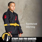 Elite Sports Kids Brazilian Jiu Jitsu Belts Preshurunk Martial Arts Youth BJJ Belts for Girls & Boys with BJJ Ranking Stripes