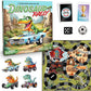 Raincorn Games - Dinosaur Rally Card & Dice Kids Board Game for Ages 4 - Family Games, Classroom Activities for Kids Learning