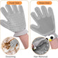 2 in 1 Pet Grooming Glove for Cats & Dogs, Efficient Deshedding Brush Pet Long Short Fur Removal Glove, Gentle Massaging Puppy Kitten Bathing Grooming Brush Tool, Easy Clean Floating Hair Mitt