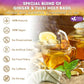 FreshDrinkUS Premium 75 Ginger Tulsi Tea Bags, 100% Natural, Hand-made Blend of Ginger and Tulsi Holy Basil Leaves, Eco-conscious Tea Bags. No Sugar, No Caffeine, Vegan