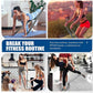 Resistance Bands, Exercise Bands, Physical Therapy Bands for Strength Training, Yoga, Pilates, Stretch Elastic Band with Different Strengths, Workout Bands for Home Gym
