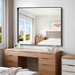 Black Bathroom Mirror, 40x48 Inch Rectangular Framed Mirror, Large Wall Mounted Bathroom Vanity Mirror Over Sink for Bedroom,Restroom, Living Room, Hangs Vertically or Horizontally