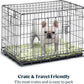Stoutwool Indestructible Dog Bed - Fluffy Chew Proof Dog Crate Pad - Tough Kennel Pad for Aggressive Chewers - Ideal for Extra Large Breeds & Fits 48-Inch Crate - 47"x29", Gleam