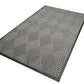 WaterHog Diamond | Commercial-Grade Entrance Mat with Rubber Border – Indoor/Outdoor, Quick Drying, Stain Resistant Door Mat (Grey, 6' x 8')