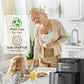 Nuwave Brio Plus Air Fryer 8 Qt, New & Improved, PFAS-FREE, 7 Digital One-Touch Cook Functions that AIR FRY, BAKE, ROAST, DEHYDRATE, TOAST, REHEAT, PREHEAT, 150 Presets, 50°F~400°F (Cool Gray)
