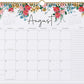2025-2026 Calendar, Jokotha Wall Calendar 2025, Calendar Runs From Aug 2025 - Dec 2026, 15" x 12", Twin-Wire Binding, Hanging Hook, Floral Design