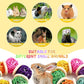 2 Pcs Natural Grass Chew Balls for Rabbits, Chinchillas, Hamsters & Mice - Safe Dental Health Toys for Teeth Grinding, Chewing & Dental Care, Small Animal Enrichment Chew Toys