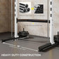 Soozier Squat Rack with Pull-Up Bar, Adjustable Power Rack with Barbell Bar, Multi-Functional Bench Press Rack for Home Gym Strength Training