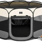 A4Pet Cat Playpen, 39.5” Pop Up Dog Playpen with Bowl, Suitable for Puppies, Kittens, and Small Animals, Removable Zipper & Mesh Panel(16”W × 10”H)