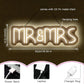 Mr&Mrs Neon Sign for Wedding Neon Light LED Backdrop Wall Decor USB Power Switch with Dimmable Mr and Mrs Sign Wedding Reception Decoration Gift for Anniversary Engagement Banquet (Warm White)
