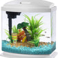 Aqueon LED MiniBow Aquarium Kit with SmartClean Technology, White, 2.5 Gallon