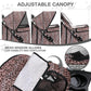 MoNiBloom 3 Wheels Pet Dog Cat Stroller for Small Medium Dogs Cats, Lightweight Foldable Jogger Stroller w/Storage Basket & Cup Holder, Leopard Print