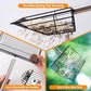 Chicken Coop Pooper Scooper, 36" to 67" Stainless Steel Long Handle Cat Litter Scoop, 5 Segment Extendable Dog Poop Scooper Long Handle, Pet Pooper Scooper for Chicken Dog Cat Manure Rabbit Manure