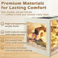 Prolee Hamster Cage Chew Proof Wood, Hamsters Enclosure Openable Top with Curved Design,Waterproof Small Animals Cage with Acrylic Sheets for Gerbils,Hamster Habitat(32 Inches)