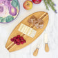 Totally Bamboo Lil' Surfer Surfboard Shaped Bamboo Serving and Cutting Board, 14-1/2" x 6