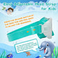 Kids Swim Goggles with Nose Cover, Anti-Leak Swim Mask with Elastic Fabric Strap, UV Protection Swimming Goggles for Kids