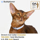 Safety Cat Collar Pro - U.S. IDA Gold Awarding Design, Elastic Quick Release Cat Collar with Buckle Non Breakaway - Lightweight for Kitten All Small Large Cats (Sierra Blue, M 7.9-15.7")