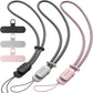 SURPHY 3 Pack Phone Wrist Strap with CellPhone Tether Tab, Cellphone Lanyard, Phone Strap with 2-Color Braided, Wrist Lanyard