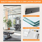 Hasipu 2 Pcs 48''x30'' Home Gym Mirror Large Full Length Wall Mounted Full Body Mirror for Yoga Dance Fitness Exercise Studio Bedroom Garage, Frameless Tempered Glass Workout Mirrors Black Rectangular