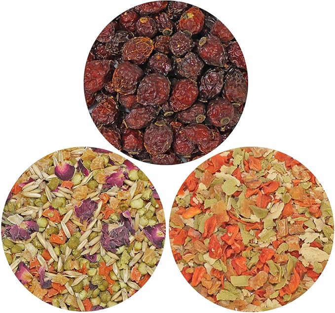 Exotic Nutrition Herbivore Treats (3 Pack) - for Guinea Pigs, Rabbits, Hamsters, Gerbils & More