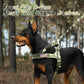 Forestpaw No Pull Dog Harness - Soft Flannel Padded Tactical Dog Vest Harness with Quick Release Buckle, Adjustable Reflective Pet Harness for Large Dogs Walking Training,Green Camouflage XL